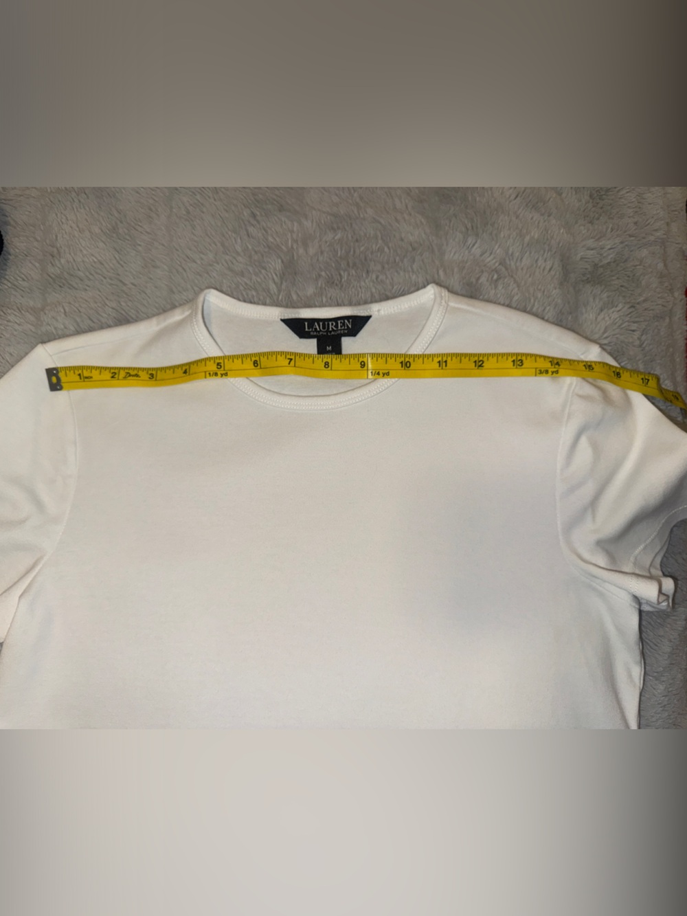Lauren Ralph Lauren Bright White Crewneck Tee - Women’s Medium - Picture 5 of 7